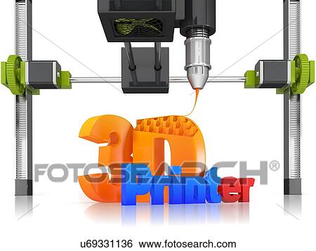 3D printer, illustration. View Large Photo Image Stock Photograph - 3D printer, illustration.. Fotosearch