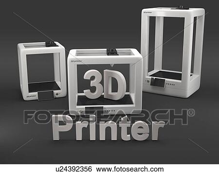 3D printers, illustration. View Large Photo Image Stock Photograph - 3D printers, illustration.. Fotosearch