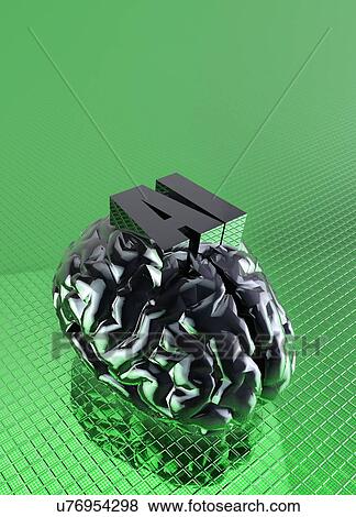 AI and human brain, conceptual illustration. View Large Photo Image Stock Photo - AI and human brain, conceptual illustration.. Fotosearch