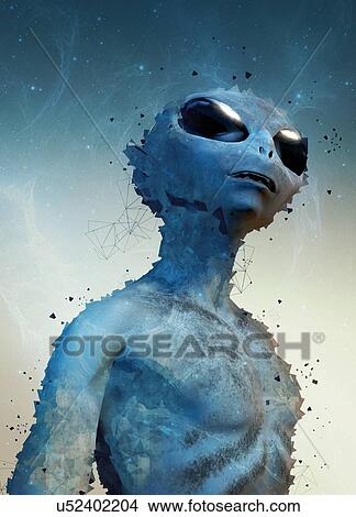 Picture - Alien, illustration.. Fotosearch