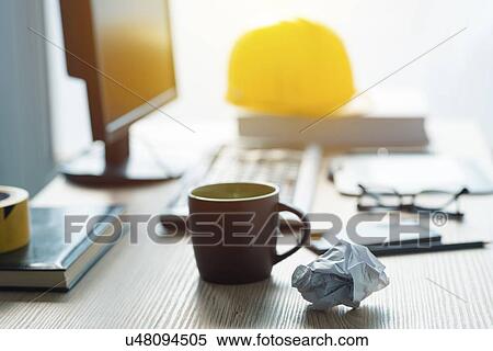 Stock Photography - Architect's desk.. Fotosearch