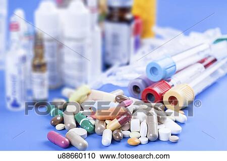 Assorted medicines. View Large Photo Image Stock Image - Assorted medicines.. Fotosearch