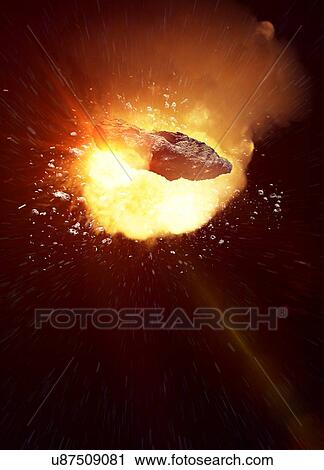 Asteroid, illustration. View Large Photo Image Stock Image - Asteroid, illustration.. Fotosearch