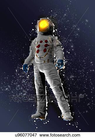 Stock Photo - Astronaut in space suit, illustration.. Fotosearch
