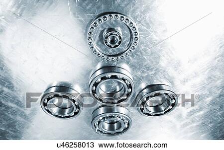 Ball bearings made of titanium against brushed aluminum. View Large Photo Image Stock Image - Ball bearings made of titanium against brushed aluminum.. Fotosearch