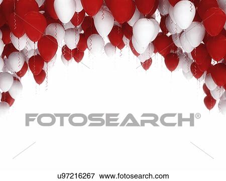 Stock Photo - Balloons, computer illustration.. Fotosearch