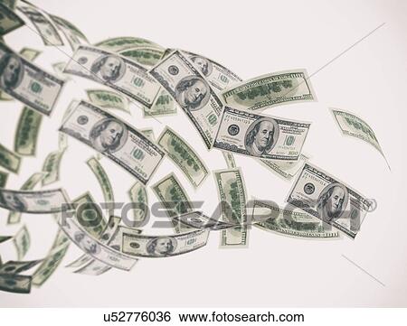 Stock Photograph - Bank notes, computer illustration.. Fotosearch