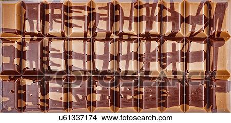 Bar of chocolate. View Large Photo Image Picture - Bar of chocolate.. Fotosearch