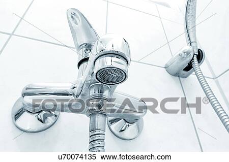 Stock Photography - Bath shower mixer tap.. Fotosearch