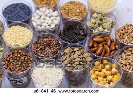 Beans, pulses and grains. View Large Photo Image Stock Photograph - Beans, pulses and grains.. Fotosearch