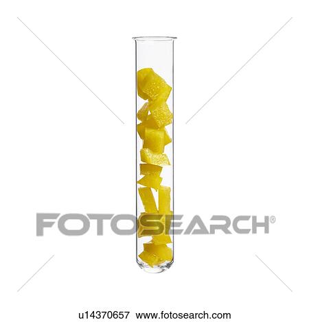 Stock Photo - Bell pepper in test tube, studio shot.. Fotosearch