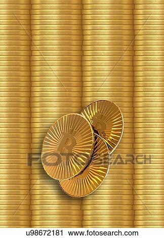Bitcoins, illustration. View Large Photo Image Stock Image - Bitcoins, illustration.. Fotosearch