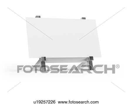 Stock Photograph - Blank business card on holder, illustration.. Fotosearch