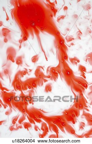 Picture - Blood on white surface.. Fotosearch