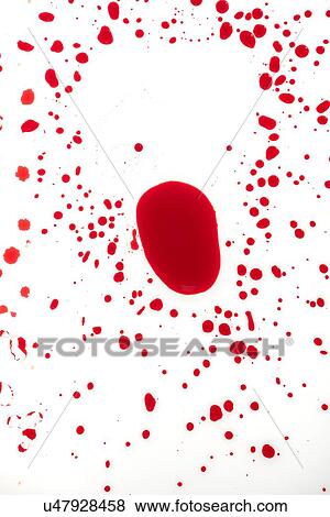 Stock Photo - Blood on white surface.. Fotosearch