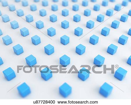 Blue cubes, computer illustration. View Large Photo Image Stock Image - Blue cubes, computer illustration.. Fotosearch
