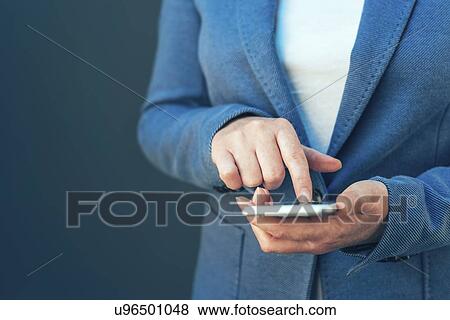 Businesswoman using smartphone. View Large Photo Image Stock Photo - Businesswoman using smartphone.. Fotosearch