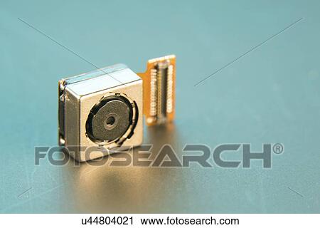 Stock Image - Camera module for mobile phone.. Fotosearch