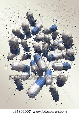 Capsules, illustration. View Large Photo Image Stock Photo - Capsules, illustration.. Fotosearch