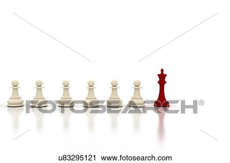 Chess king and pawns, computer illustration. View Large Photo Image Stock Image - Chess king and pawns, computer illustration.. Fotosearch