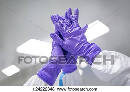Close-up of lab technicians in a sterile environment high-fiving. View Large Photo Image Stock Photo - Close-up of lab technicians in a sterile environment high-fiving.. Fotosearch