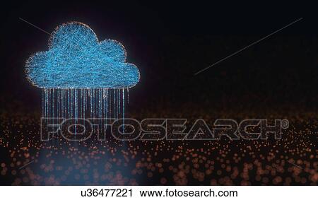 Stock Image - Cloud computing, conceptual illustration.. Fotosearch