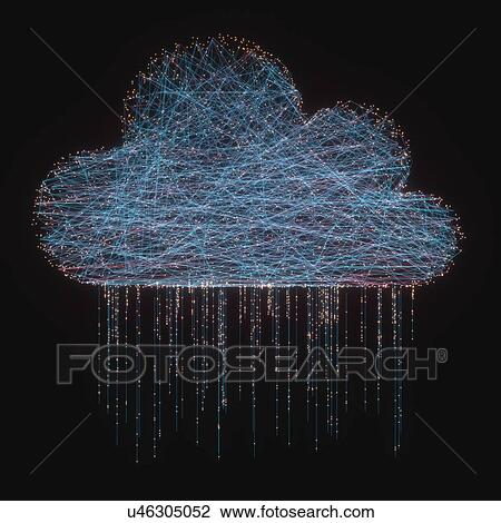 Stock Image - Cloud computing, conceptual illustration.. Fotosearch