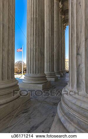 Columns of Supreme Court across from US Capitol View Large Photo Image Picture - Columns of Supreme Court across from US Capitol. Fotosearch