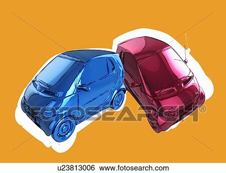 Compact cars, illustration. View Large Photo Image Stock Photograph - Compact cars, illustration.. Fotosearch