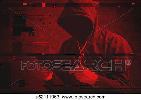 Stock Image - Computer hacker, conceptual image.. Fotosearch