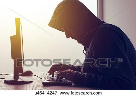 Computer hacker, conceptual image. View Large Photo Image Stock Photo - Computer hacker, conceptual image.. Fotosearch
