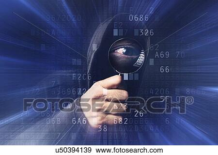 Stock Photo - Computer hacker, conceptual image.. Fotosearch