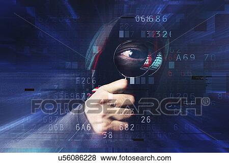 Stock Photo - Computer hacker, conceptual image.. Fotosearch