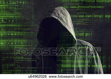 Stock Photo - Computer hacker, conceptual image.. Fotosearch