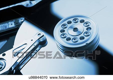 Computer hard disk, close-up. View Large Photo Image Stock Image - Computer hard disk, close-up.. Fotosearch