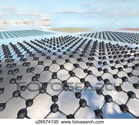 Computer illustration of molecular models of various two-dimensional materials floating in the sky. In the foreground is stanene, in the background are boron nitride, graphene and transition metal dichalcogenide. View Large Photo Image Stock Image - Computer illustration of molecular models of various two-dimensional materials floating in the sky. In the foreground is stanene, in the background are boron nitride, graphene and transition metal dichalcogenide.. Fotosearch