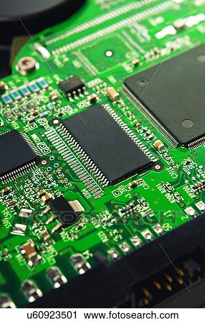 Stock Image - Computer mother board.. Fotosearch