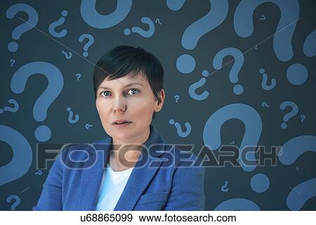 Confused woman. View Large Photo Image Stock Photo - Confused woman.. Fotosearch