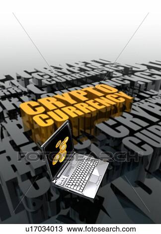 Stock Image - Cryptocurrency, conceptual illustration.. Fotosearch