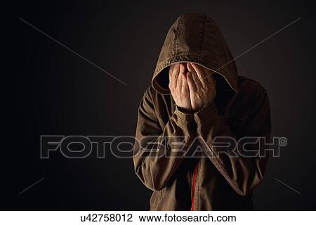 Stock Image - Depressed man.. Fotosearch