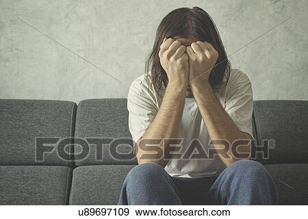 Stock Photo - Depressed man.. Fotosearch