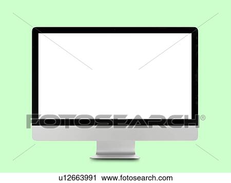 Stock Image - Desktop computer, studio shot.. Fotosearch
