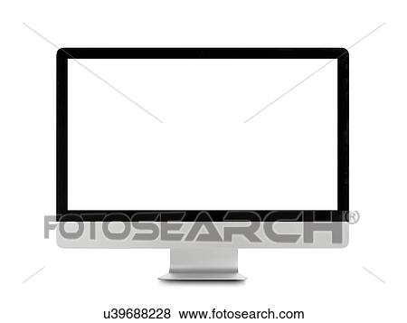 Stock Photo - Desktop computer, studio shot.. Fotosearch