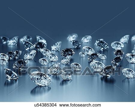Picture - Diamonds, illustration.. Fotosearch