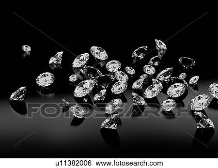 Stock Photograph - Diamonds, illustration.. Fotosearch
