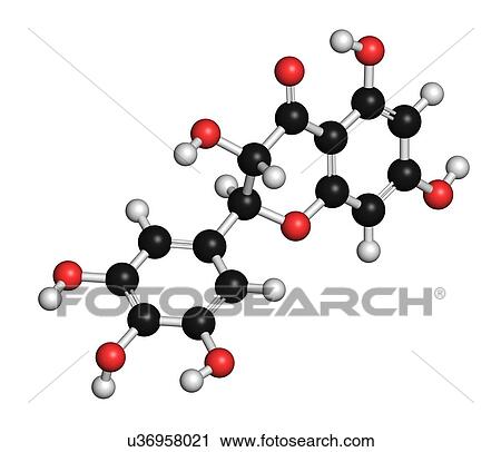 Dihydromyricetin (ampelopsin) herbal drug molecule. 3D rendering. Atoms are represented as spheres with conventional colour-coding: hydrogen (white), carbon (black), oxygen (red). View Large Photo Image Stock Image - Dihydromyricetin (ampelopsin) herbal drug molecule. 3D rendering. Atoms are represented as spheres with conventional colour-coding: hydrogen (white), carbon (black), oxygen (red).. Fotosearch
