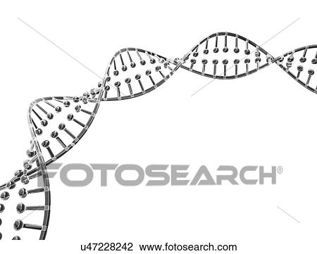 Stock Image - DNA molecule, illustration.. Fotosearch