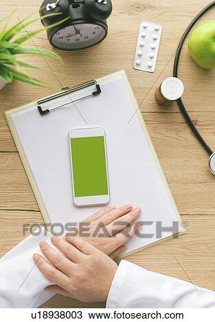 Doctor's desk, conceptual image. View Large Photo Image Stock Image - Doctor's desk, conceptual image.. Fotosearch