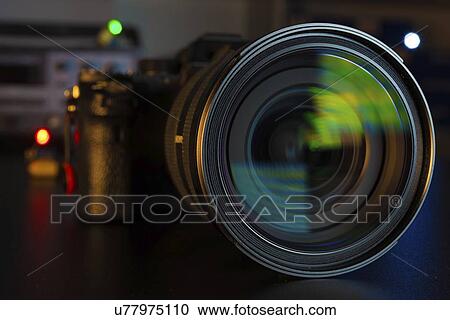 Stock Image - DSLR camera lens.. Fotosearch
