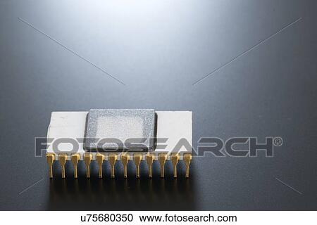 Stock Image - Electronic chip.. Fotosearch